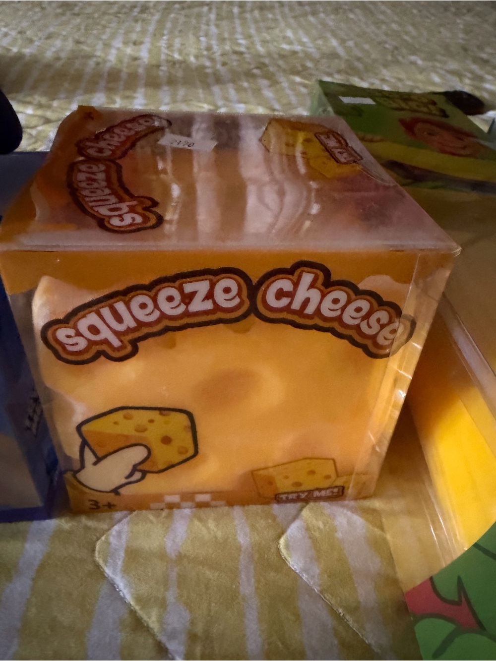 Squeeze Cheese Soft Squishy Toy - Yellow